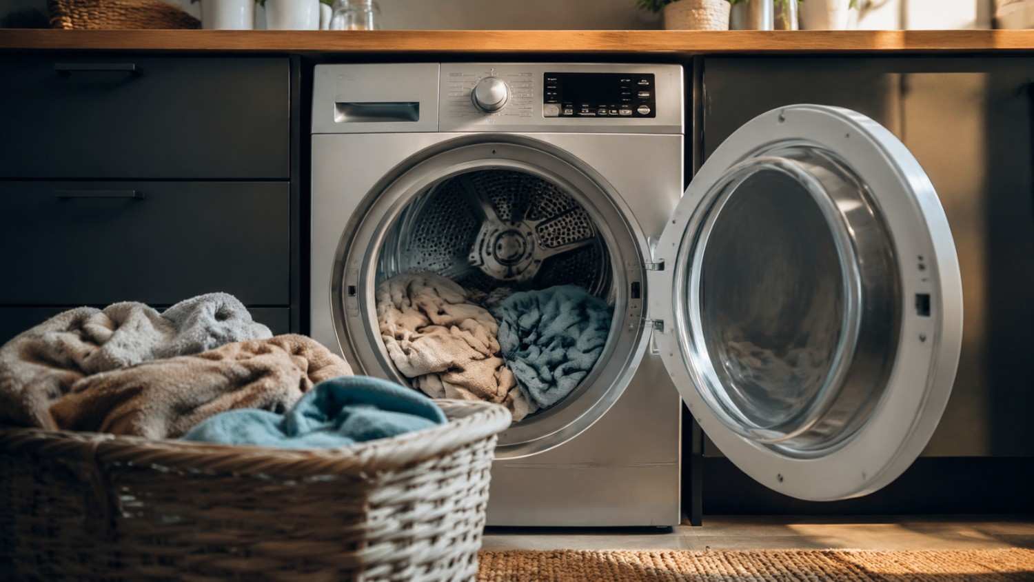 Residential Clothes Dryer Ready for a Laundry Cycle